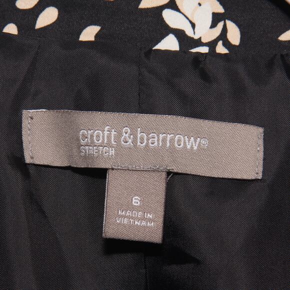Croft & Barrow Floral Blazer Jacket Size 6  Lined - Picture 5 of 8